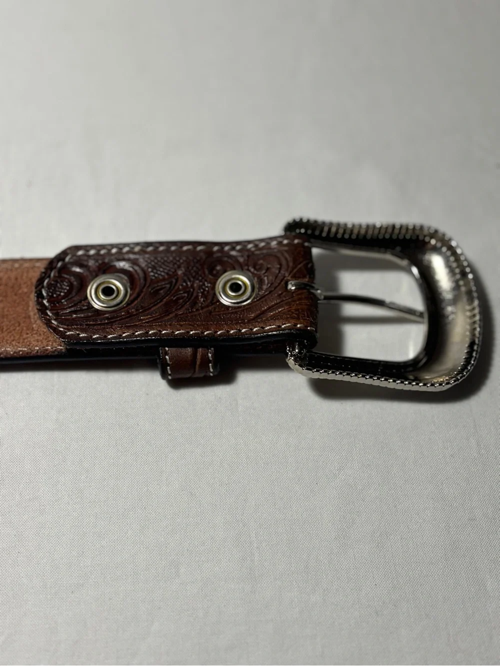 New Western Fullgrain Leather Belt Handmade by Leather ArtisansBrown Size 36